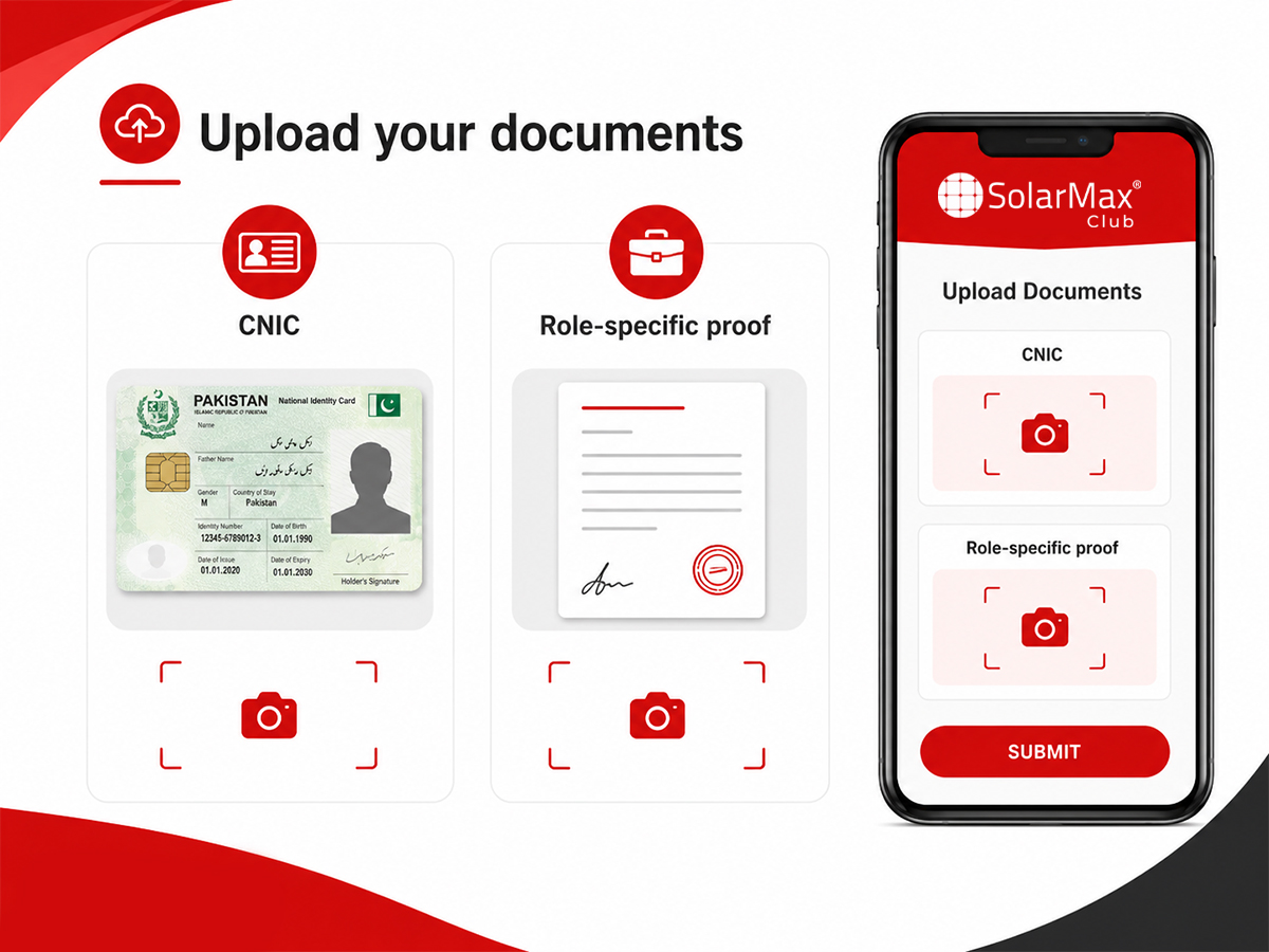 Upload your documents — verification step 02